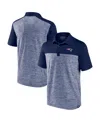 Fanatics Men's Heather Navy New England Patriots Clutch Polo Shirt In Blue