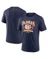 Fanatics Men's Heather Navy San Diego Padres Home Team Tri-blend T-shirt In Heather Navy