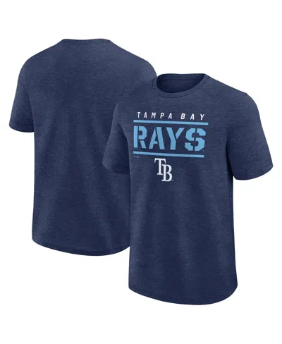 Fanatics Men's Heather Navy Tampa Bay Rays Top Notch T-shirt In Blue