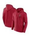 Fanatics Men's Heather Red Atlanta Falcons Gains Full-zip Hoodie In Heather Red,cardinal