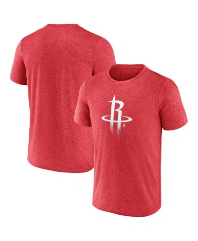 Fanatics Men's Heather Red Houston Rockets Iconic Overtime T-shirt