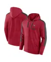 Fanatics Men's Heather Red Tampa Bay Buccaneers Gains Full-zip Hoodie In Heather Red,pewter