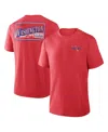 Fanatics Men's Heather Red Washington Capitals Fan Lanes Tri-blend T-shirt
