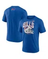 Fanatics Men's Heather Royal Buffalo Bills End Around Tri-blend T-shirt In Heather Royal