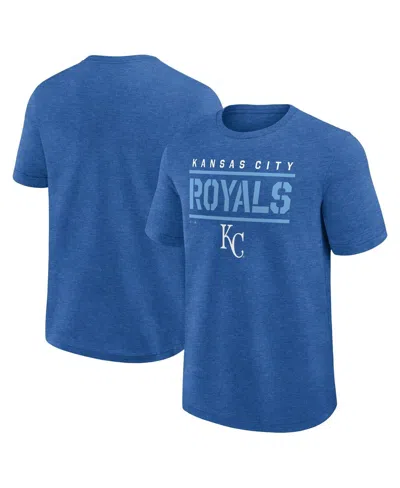 Fanatics Men's Heather Royal Kansas City Royals Top Notch T-shirt In Purple