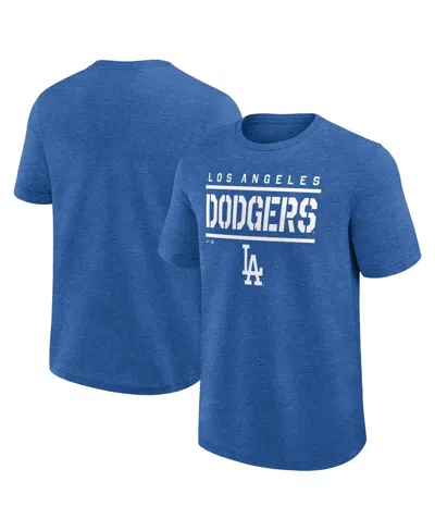 Fanatics Men's Heather Royal Los Angeles Dodgers Top Notch T-shirt In Purple