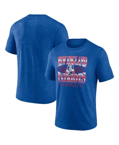 Fanatics Men's Heather Royal New England Patriots Extreme Tackle Tri-blend T-shirt In Blue