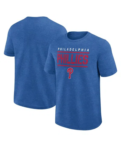 Fanatics Men's Heather Royal Philadelphia Phillies Top Notch T-shirt