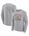 Fanatics Branded Heathered Charcoal Pittsburgh Steelers Playability Pullover Sweatshirt In Heather Gray