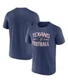Fanatics Men's Heathered Navy Houston Texans Want To Play T-shirt In Blue