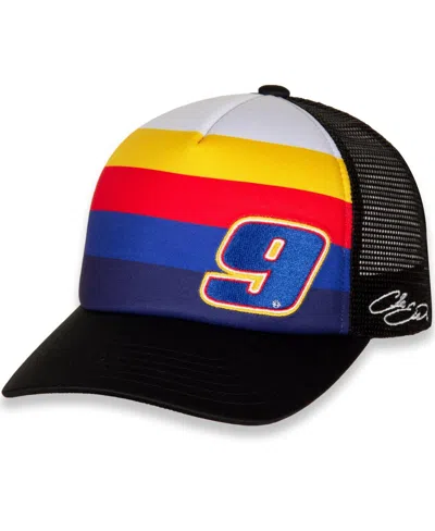 Fanatics Men's Hendrick Motorsports Team Collection Black Chase Elliott Foam Trucker Snapback Adjustable Hat