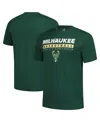 Fanatics Men's Hunter Green Milwaukee Bucks Location Just Net T-shirt In Green