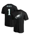 Fanatics Men's Jalen Hurts Black Philadelphia Eagles Super Bowl Lix Big Tall Player Name Number T-shirt In Black