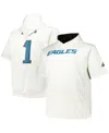 Fanatics Men's Jalen Hurts Cream Philadelphia Eagles Big Tall Short Sleeve Hoodie T-shirt In Cream