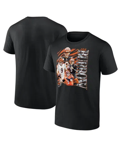 Fanatics Men's Joe Burrow Black Cincinnati Bengals Notorious Player Graphic T-shirt