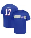 Fanatics Men's Josh Allen Royal Buffalo Bills Big Tall T-shirt In Royal