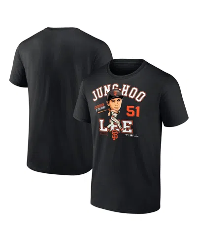Fanatics Men's Jung Hoo Lee Black San Francisco Giants Hometown Caricature T-shirt