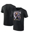 Fanatics Men's Justin Jefferson Black Minnesota Vikings Notorious Player Graphic T-shirt In Black