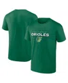 Fanatics Men's Kelly Green Baltimore Orioles Celtic Luck T-shirt In Kelly Green