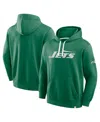Fanatics Men's Kelly Green New York Jets New Horizons Heritage Pullover Hoodie In Green