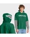 Fanatics Men's Kelly Green Philadelphia Eagles Helmet Retro Pullover Hoodie In Green