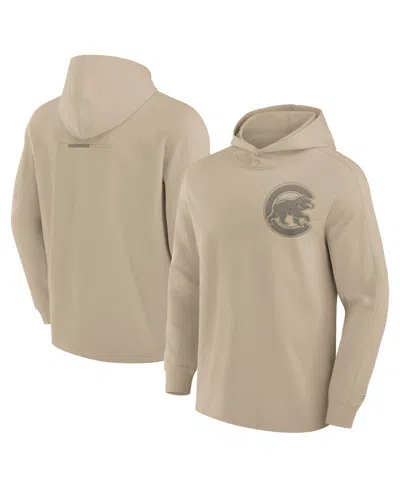 Fanatics Men's Khaki Chicago Cubs Elements Lightweight Fleece Hoodie