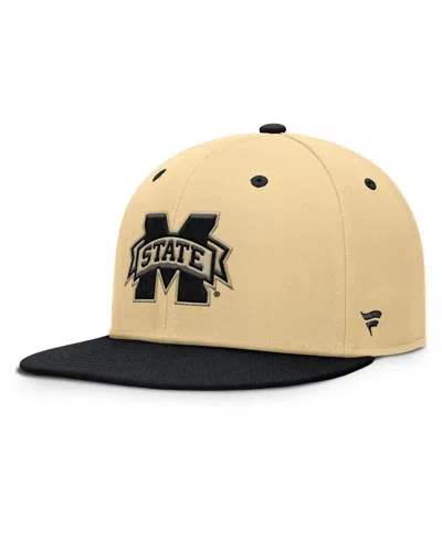 Fanatics Men's Khaki/black Mississippi State Bulldogs Balance Fitted Hat In Brown