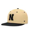 Fanatics Men's Khaki/black Nebraska Huskers Balance Fitted Hat In Brown