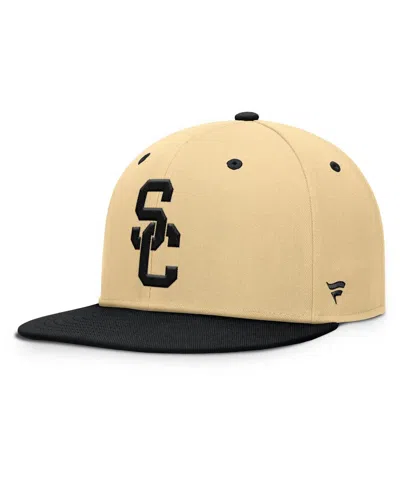 Fanatics Men's Khaki/black Usc Trojans Balance Fitted Hat In Neutral