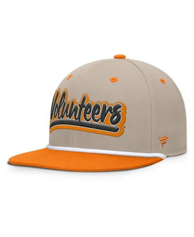 Fanatics Men's Khaki/tennessee Orange Tennessee Volunteers Colt Fitted Hat In Khaki,tennessee Orange