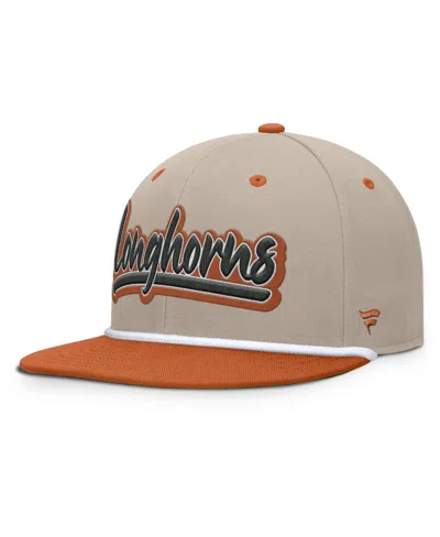 Fanatics Men's Khaki/texas Orange Texas Longhorns Colt Fitted Hat In Khaki,texas Orange
