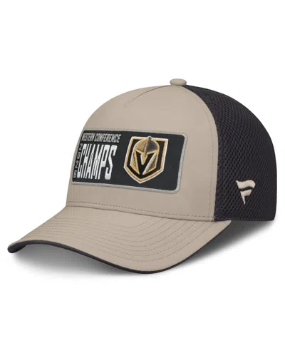 Fanatics Men's Light Beige/black Vegas Golden Knights 2026 Nhl Western Conference Champions Locker Room Truck In Light Beige,black