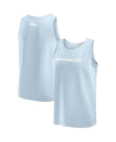 Fanatics Men's Light Blue Denver Broncos Elements Tank Top