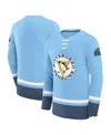 Fanatics Men's Light Blue Pittsburgh Penguins Vintage High Point Long Sleeve T-shirt In Light Blue