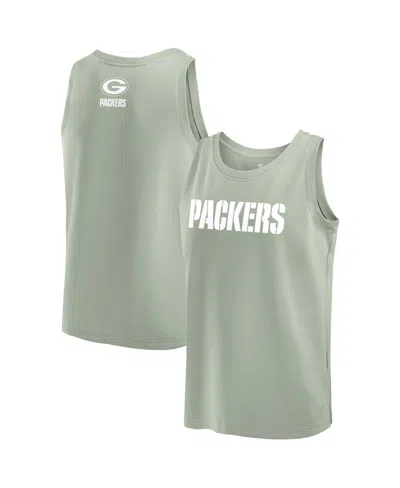 Fanatics Men's Light Green Green Bay Packers Elements Tank Top