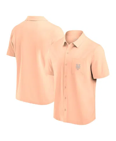 Fanatics Men's Light Pink New York Mets Front Office Button-up Shirt