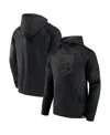 Fanatics Men's Boston Bruins Black Ice Defender Raglan Pullover Hoodie In Black