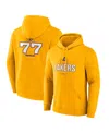 Fanatics Men's Luka Doncic Gold Los Angeles Lakers Icon Behind The Back Name Number Pullover Hoodie In Gold