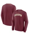 Fanatics Men's Maroon Charleston Cougars Short Name Pullover Sweatshirt In Burgundy