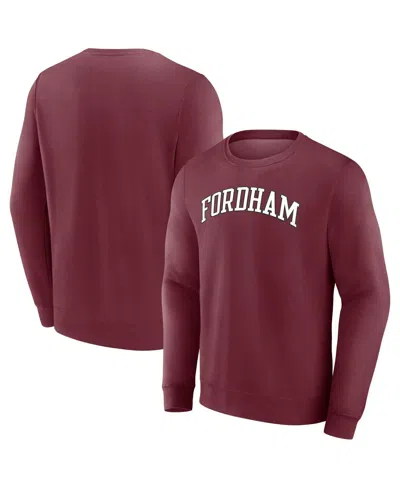 Fanatics Men's Maroon Fordham Rams Short Name Pullover Sweatshirt