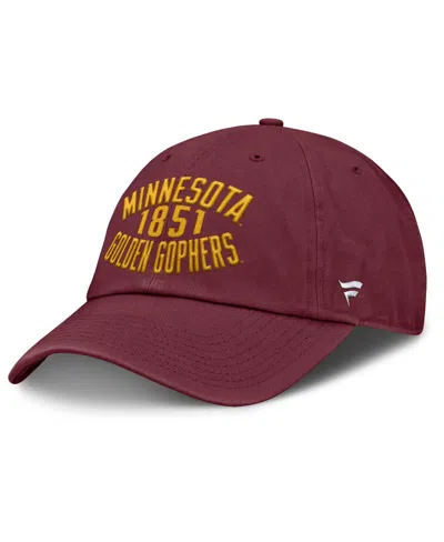Fanatics Men's Maroon Minnesota Golden Gophers Archer Adjustable Hat In Burgundy
