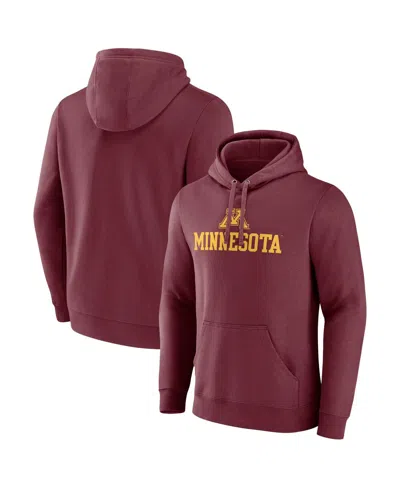 Fanatics Men's Maroon Minnesota Golden Gophers Team Lockup Pullover Hoodie In Burgundy
