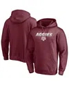 Fanatics Men's Maroon Texas A&m Aggies Block Party Elevate Play Fleece Pullover Hoodie In Burgundy