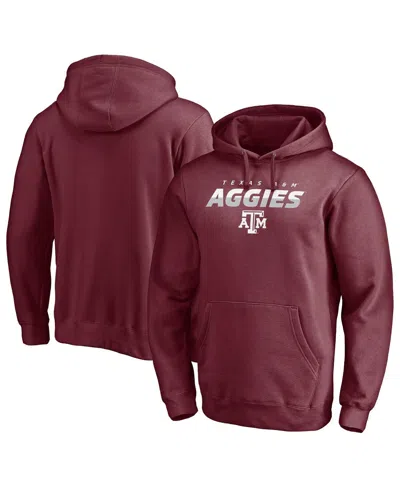 Fanatics Men's Maroon Texas A&m Aggies Block Party Elevate Play Fleece Pullover Hoodie In Burgundy