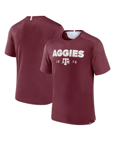 Fanatics Men's Maroon Texas A&m Aggies Defender Rush T-shirt In Burgundy