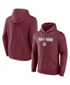 Fanatics Men's Maroon Texas A&m Aggies Iconic Fleece Down The Field Pullover Hoodie In Maroon