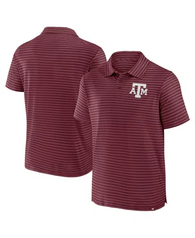 Fanatics Men's Maroon Texas A&m Aggies Victory Calls Stripe Polo Shirt In Burgundy