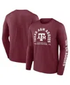 Fanatics Men's Maroon Texas A M Aggies Fundamentals Cotton Winning Team Long Sleeve T-shirt In Maroon