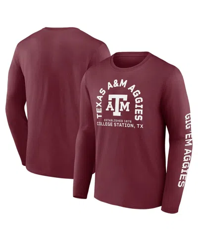 Fanatics Men's Maroon Texas A M Aggies Fundamentals Cotton Winning Team Long Sleeve T-shirt