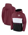 Fanatics Men's Maroon Texas A M Aggies Victory On Raglan Quarter-zip Hoodie In Maroon
